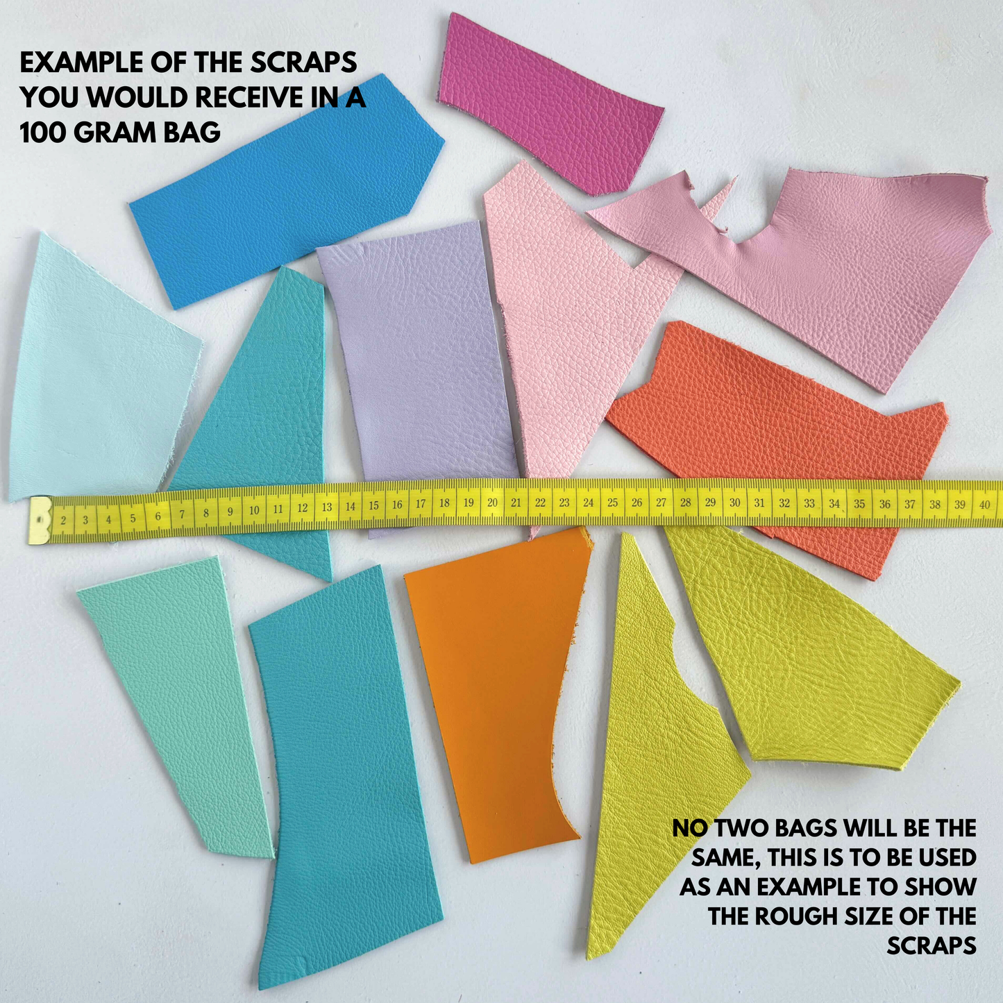 Cowhide Leather Scrap Bags