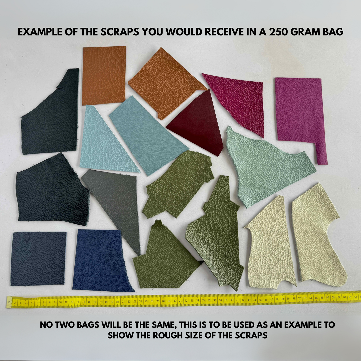 Cowhide Leather Scrap Bags