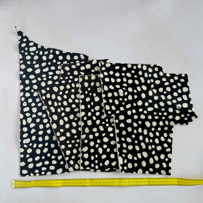 Leopard Print - Hair on Hide Leather Scraps