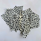 Leopard Print - Hair on Hide Leather Scraps