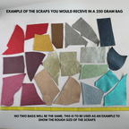 Cowhide Metallic Leather Scrap Bags