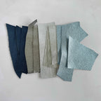 Cowhide Metallic Leather Scrap Bags