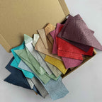 Cowhide Metallic Leather Scrap Bags